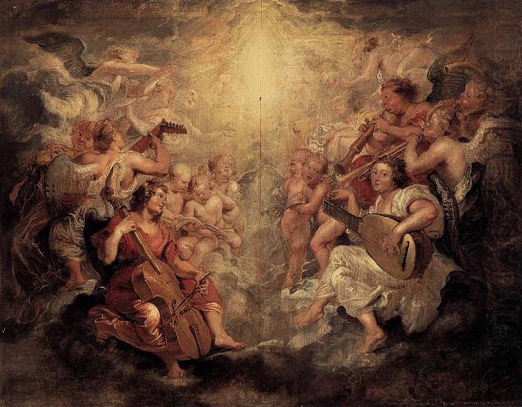 Peter Paul Rubens Music Making Angels china oil painting image